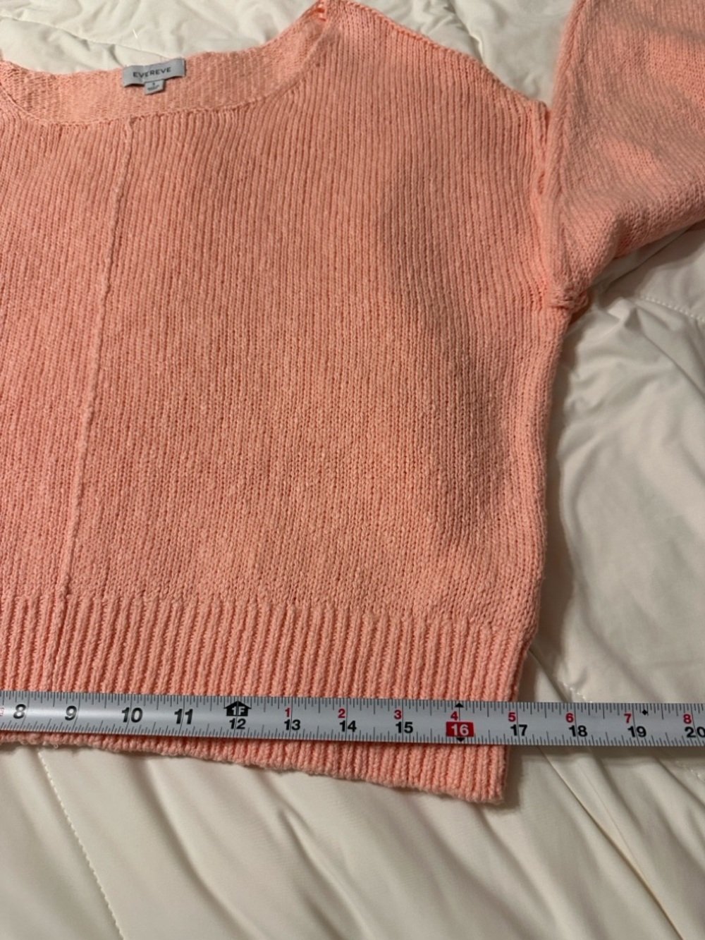 Evereve Naia Soft Off-Shoulder Pullover Women's Sweater in Peach - Size S - Picture 12 of 12